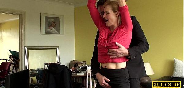  Mature uk sub gets cuffed and dominated over